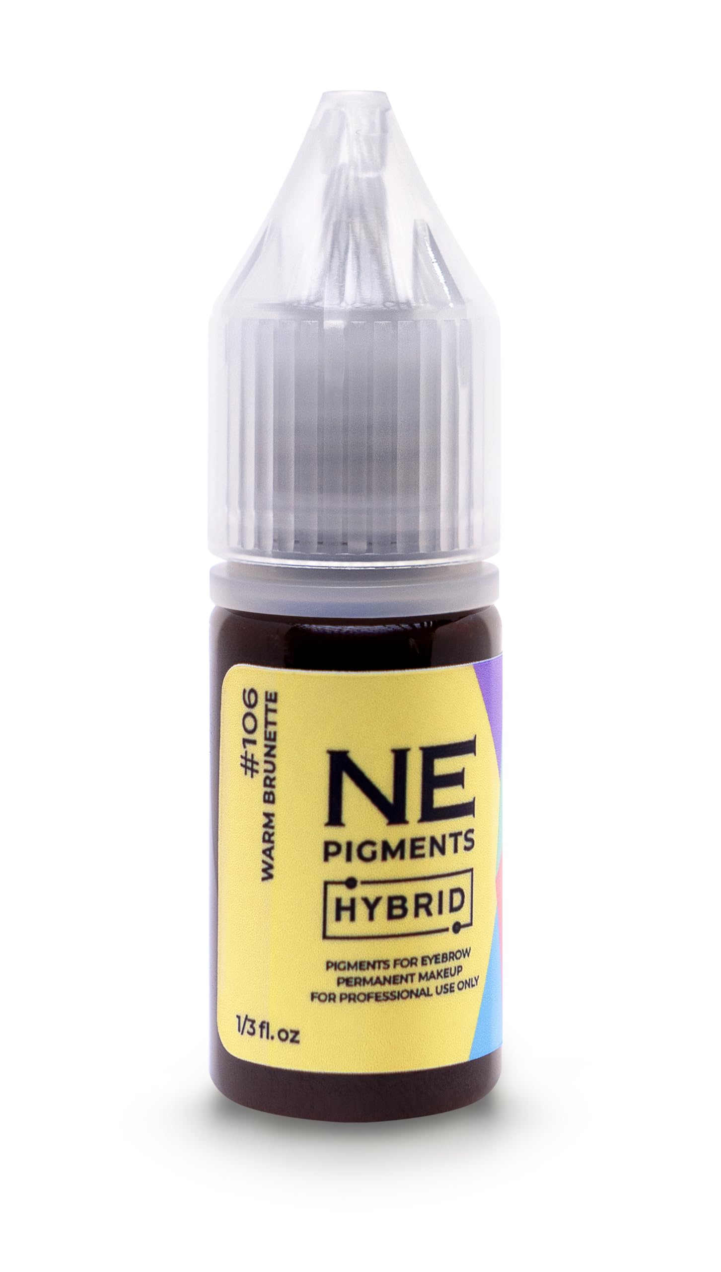 NE PIGMENTS #106 Warm Brunette by Elena Nechaeva – Microblading Ink for Subtle, Natural Brows