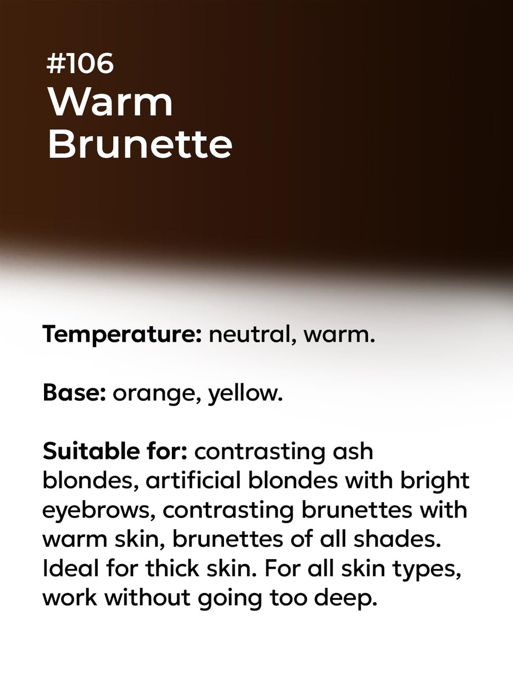 NE PIGMENTS #106 Warm Brunette by Elena Nechaeva – Microblading Ink for Subtle, Natural Brows