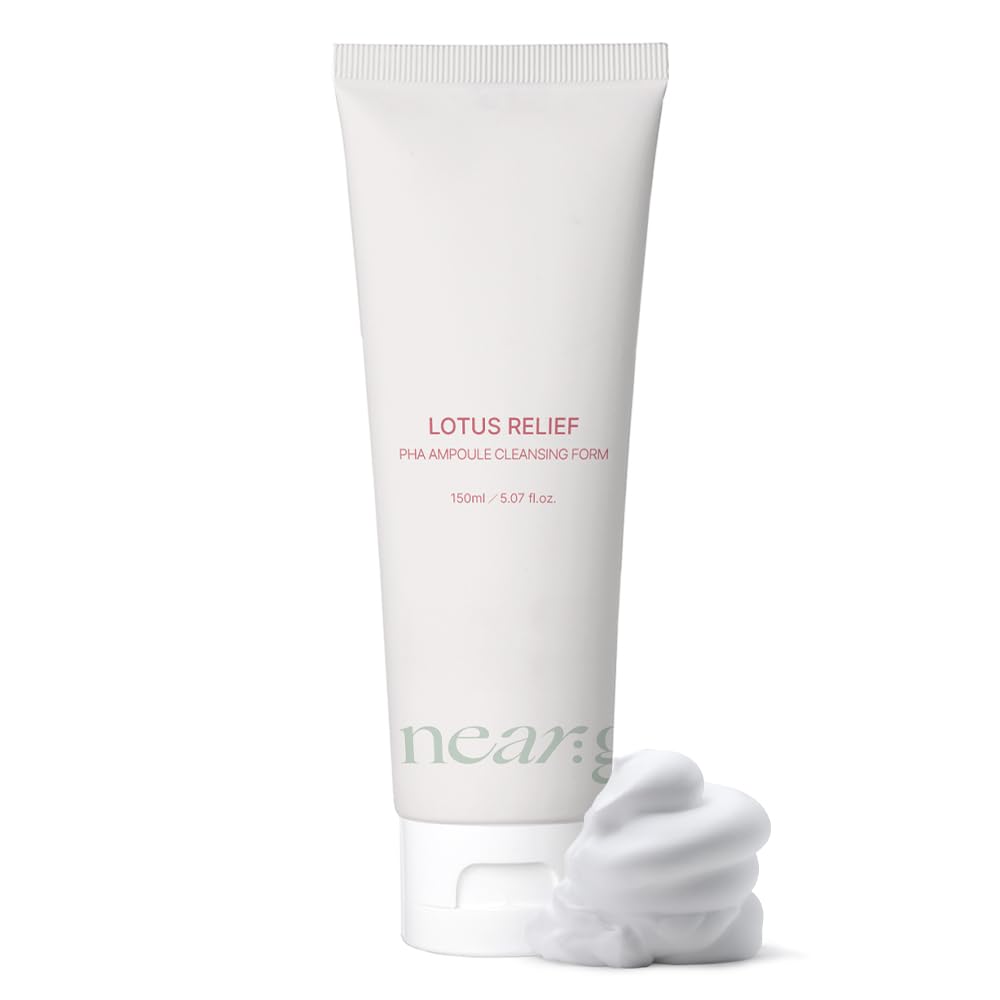 Near Garden Lotus Relief PHA Ampoule Cleansing Foam – Gentle Hydration for All Skin Types (150ml)
