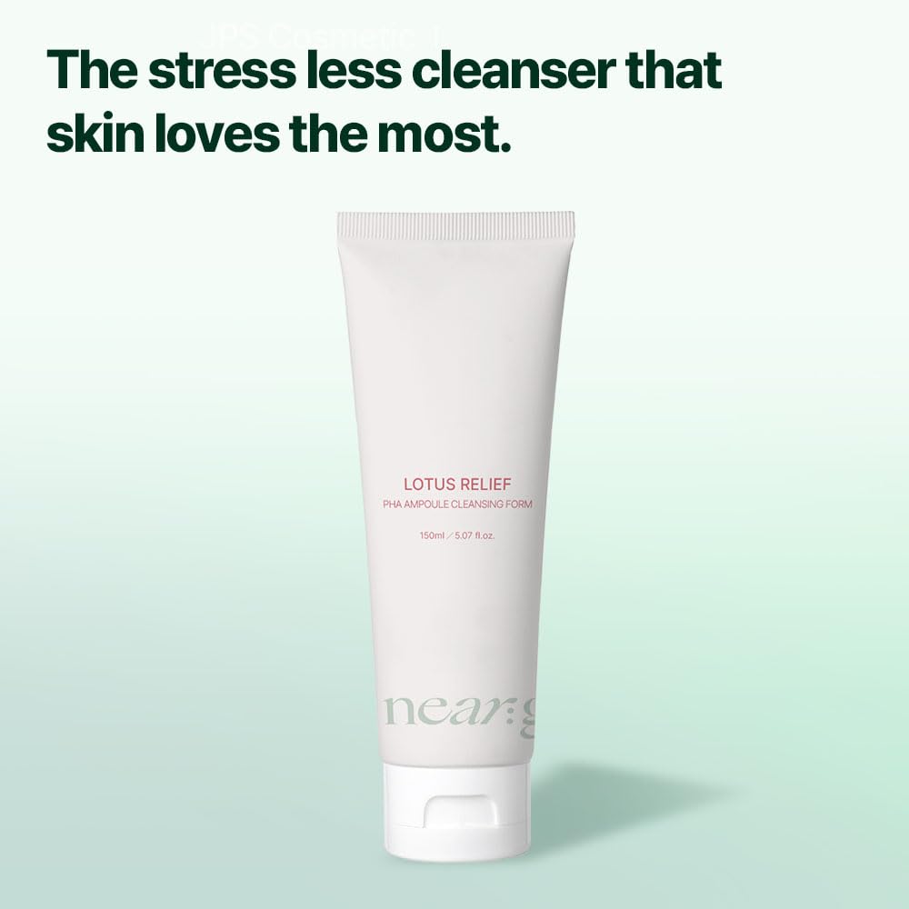 Near Garden Lotus Relief PHA Ampoule Cleansing Foam – Gentle Hydration for All Skin Types (150ml)