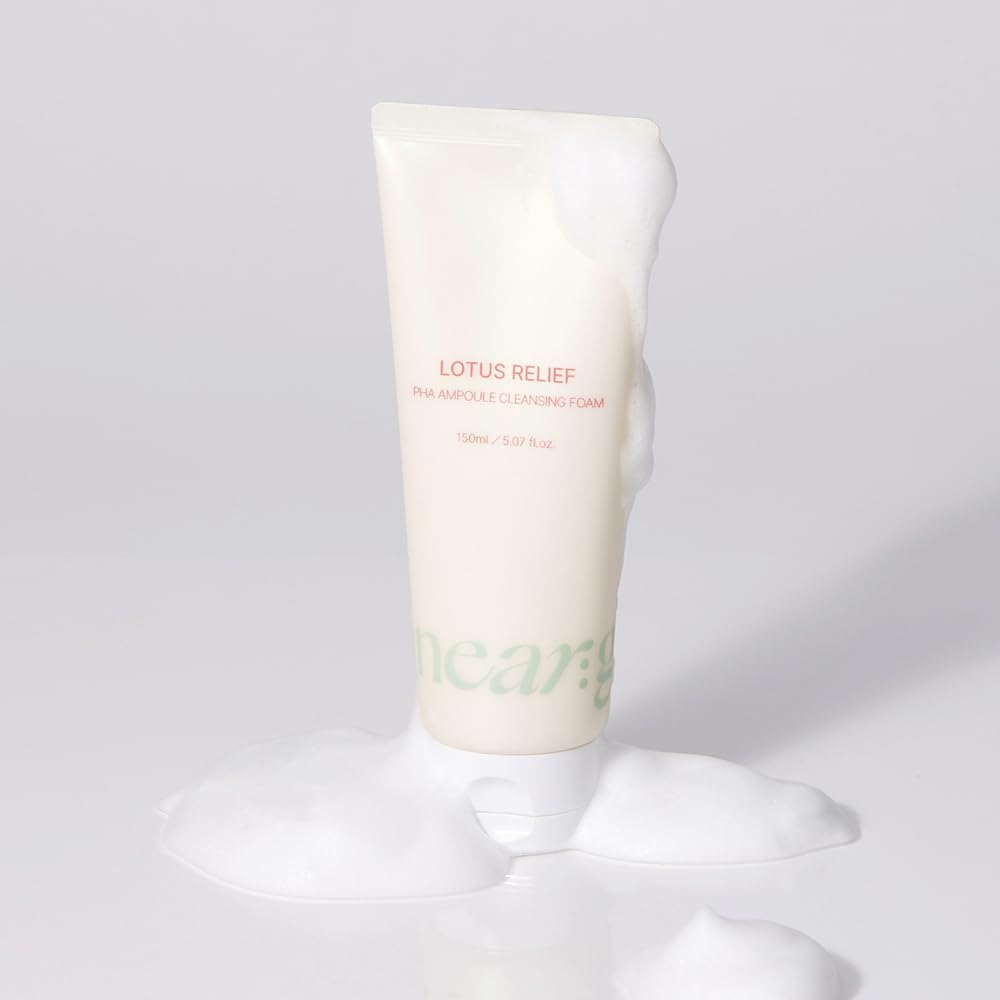 Near Garden Lotus Relief PHA Ampoule Cleansing Foam – Gentle Hydration for All Skin Types (150ml)