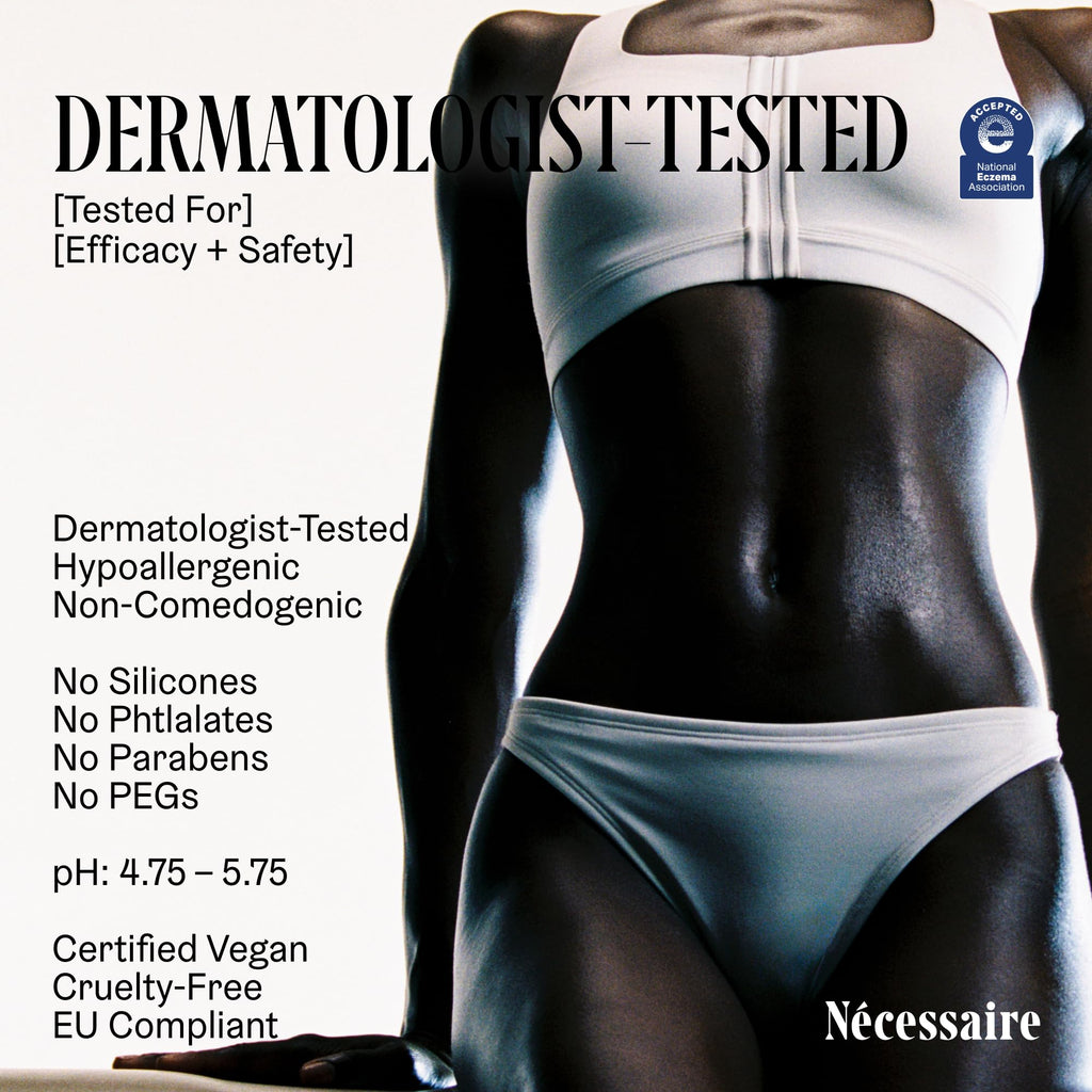 Nécessaire Fragrance-Free Body Lotion | Multi-Peptide Moisturizer with 2.5% Niacinamide, Non-Greasy (200 ml)