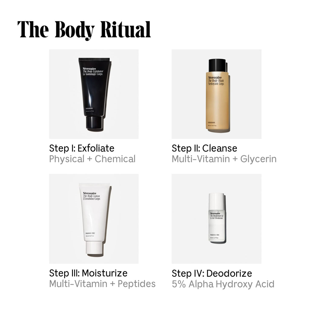 Nécessaire The Body Wash Sandalwood – Multi-Vitamin Gel Cleanser (250 ml)