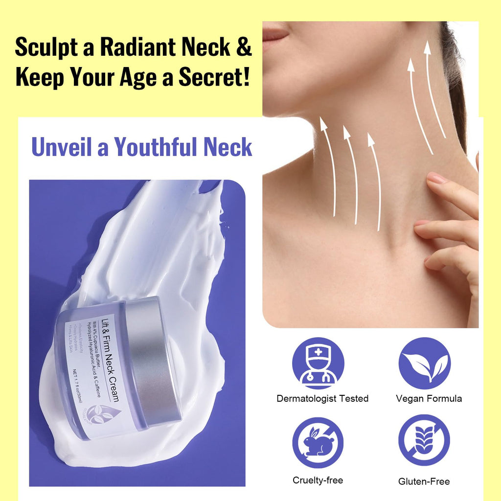 Neck Firming Cream for Tightening & Lift | Hydration & Contour 1.7 fl oz