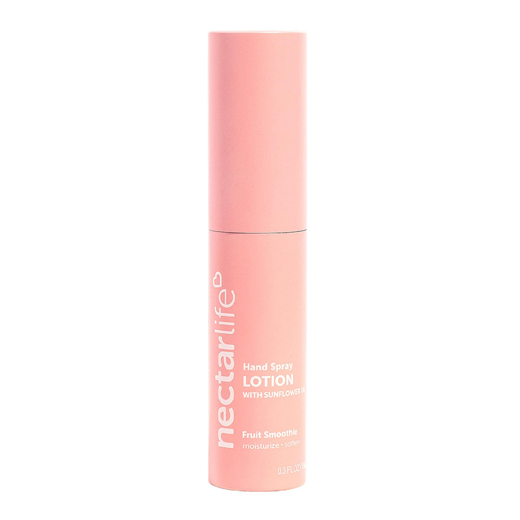 Nectar Life Hydrating Hand Spray Lotion – 10ml Travel Size, Fruit Smoothie Scent, Lightweight & Quick-Absorbing