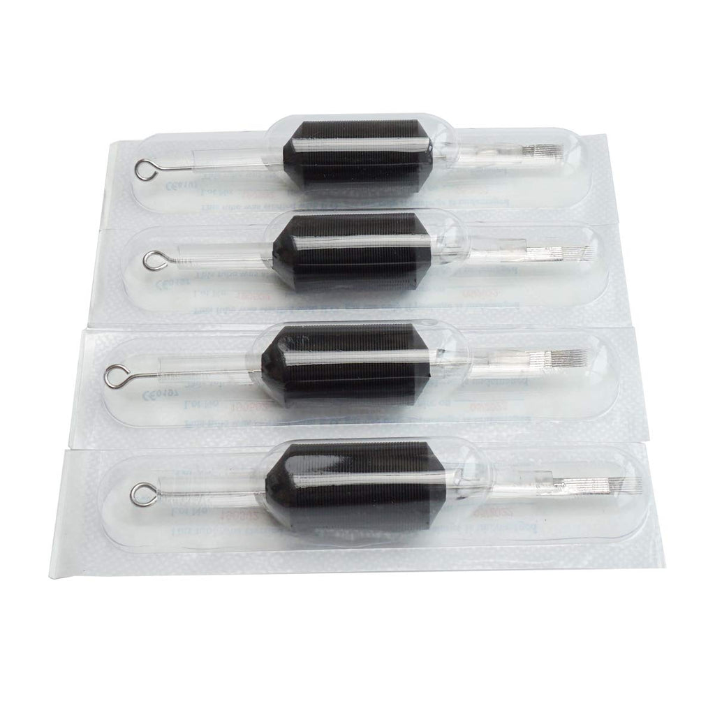 Needlehouse 1inch (25mm) Tattoo Needle Tubes — 20pcs 1211M1 Disposable Set