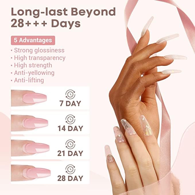 Nena's Superior Sculpting Powder – 16 oz Professional Acrylic Nail System (Clear & Pink)