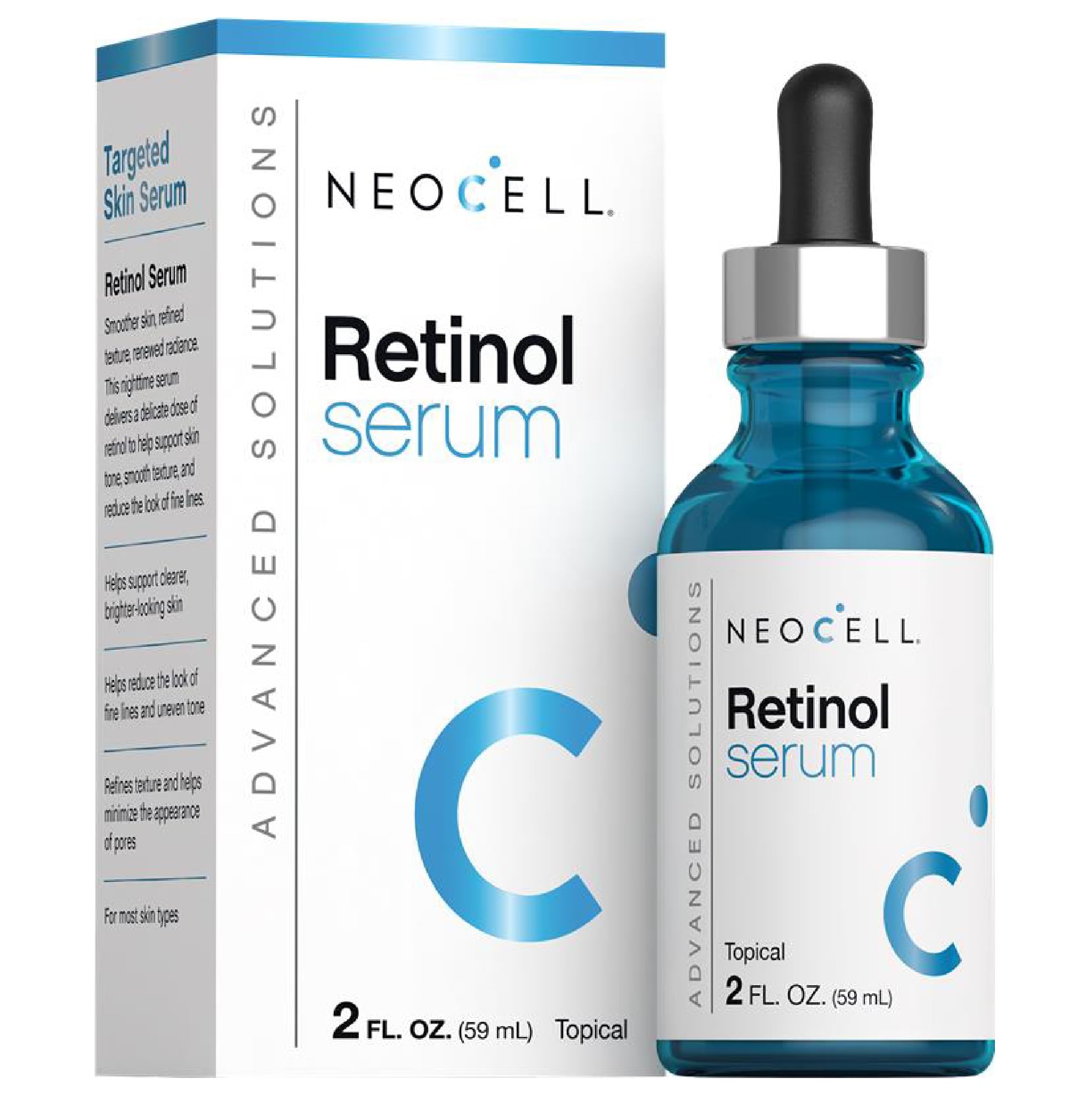 NeoCell Retinol Serum for Face | 2 oz | Nightly Skincare with Vitamin E & A