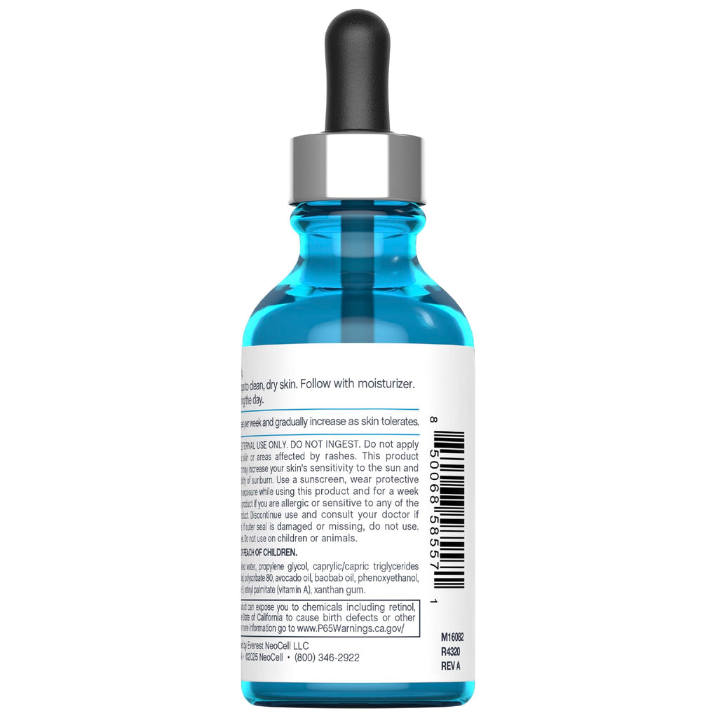 NeoCell Retinol Serum for Face | 2 oz | Nightly Skincare with Vitamin E & A