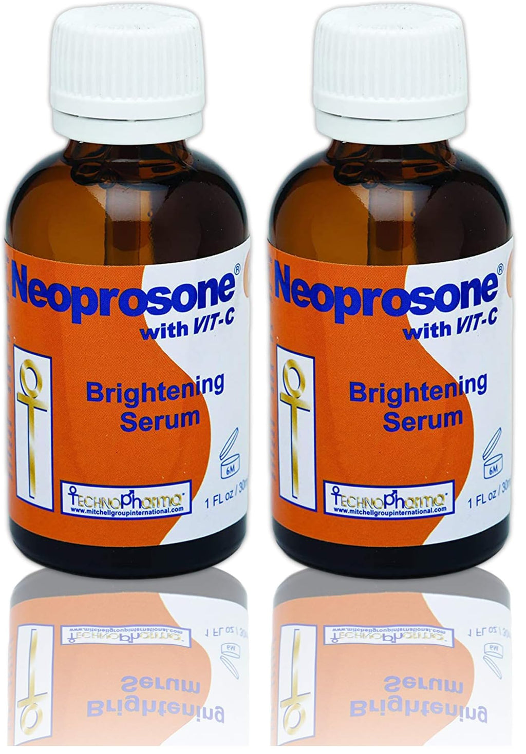 Neoprosone Vitamin C Serum for Face – Brightening Serum with Alpha Arbutin & Castor Oil (Pack of 2) | 1 Fl oz / 30 ml