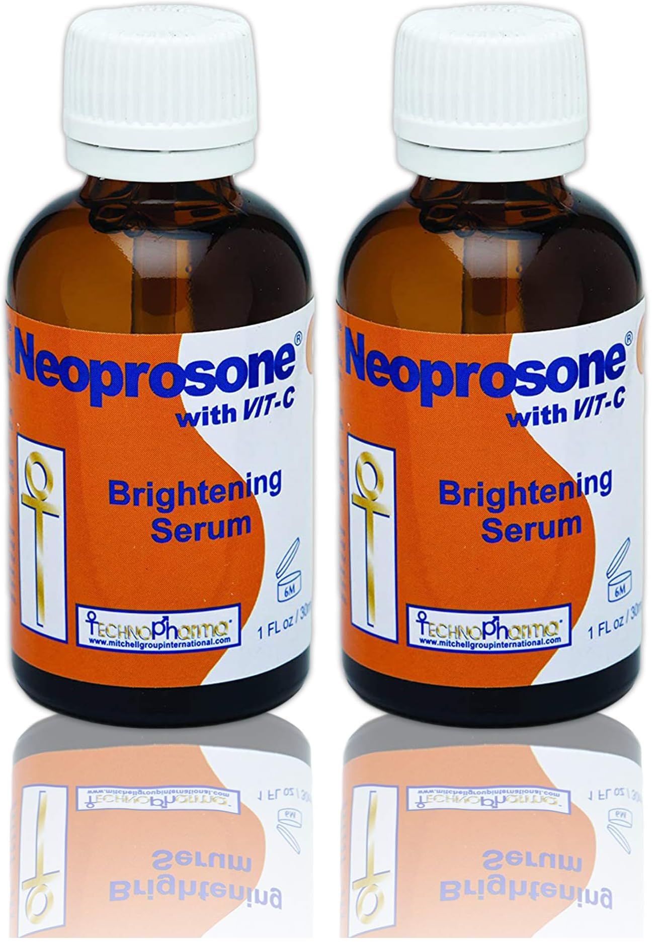 Neoprosone Vitamin C Serum for Face – Brightening Serum with Alpha Arbutin & Castor Oil (Pack of 2) | 1 Fl oz / 30 ml