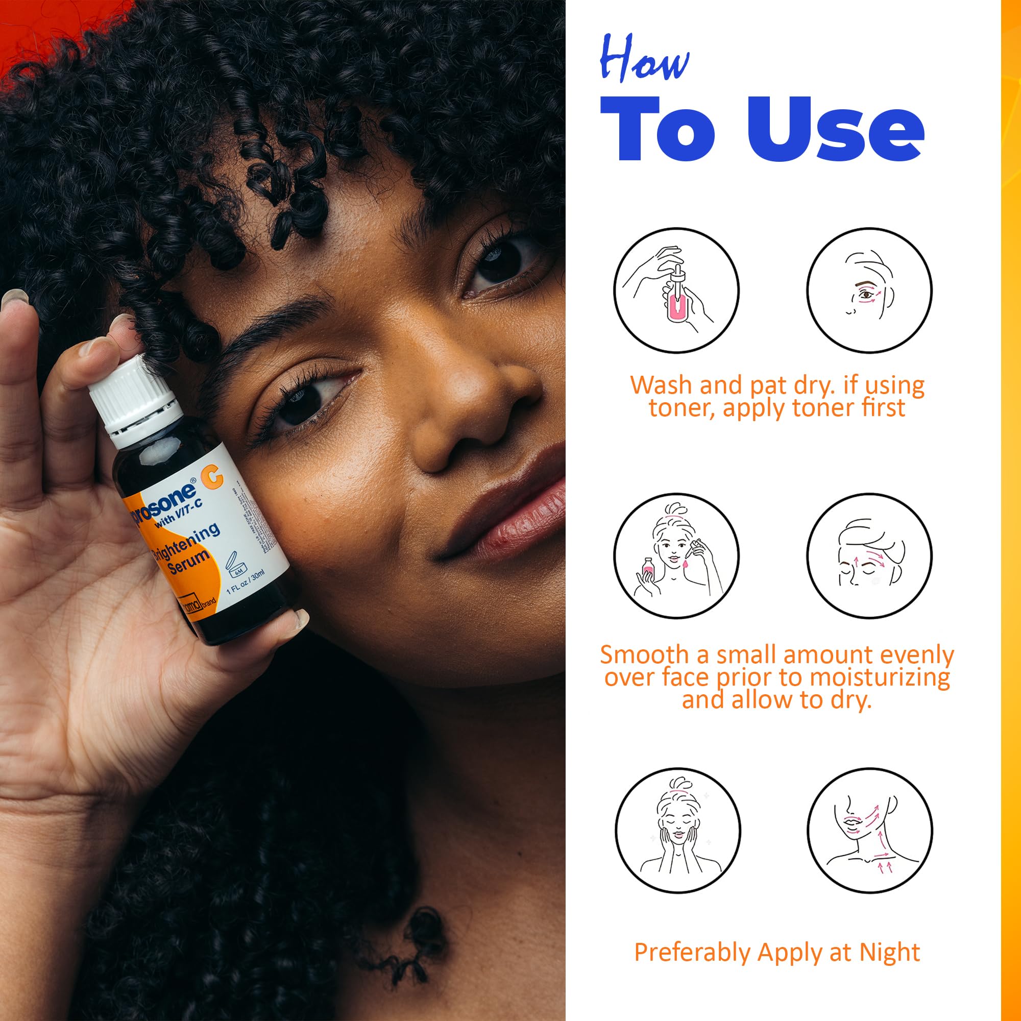 Neoprosone Vitamin C Serum for Face – Brightening Serum with Alpha Arbutin & Castor Oil (Pack of 2) | 1 Fl oz / 30 ml