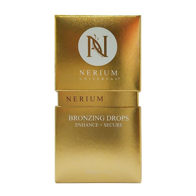 Nerium Glow Bronzing Drops – Fragrance-Free Mix-In Bronzer Serum for Face (1.6 fl oz)