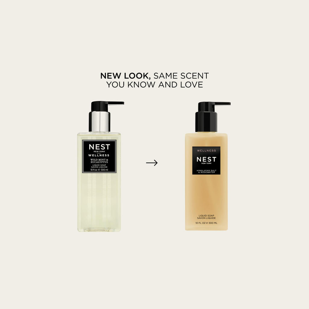 NEST New York Liquid Soap Himalayan Salt & Rosewater – 10 fl oz | Cleanse & Nourish