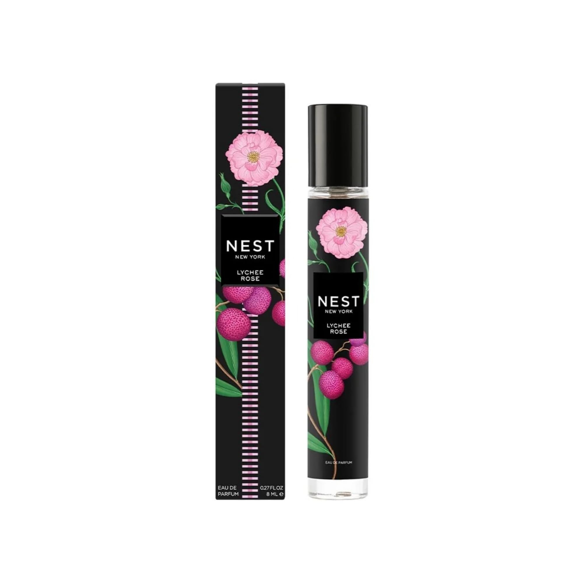 NEST New York Lychee Rose Travel Spray 8 mL – Fruity Floral Eau de Parfum