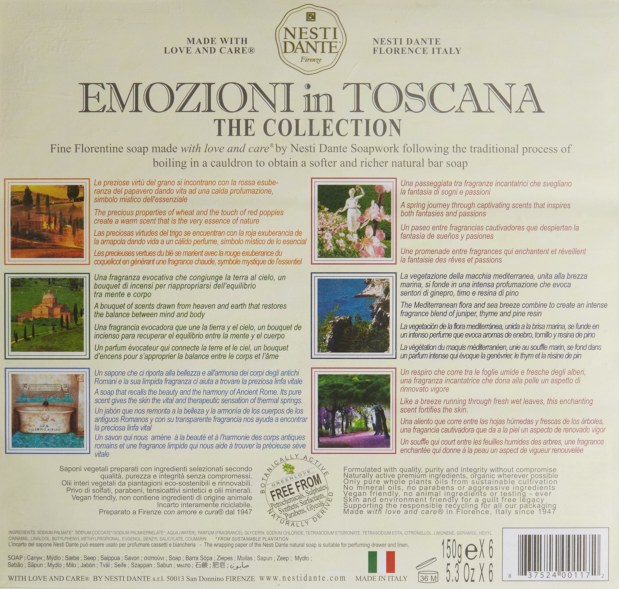 Nesti Dante Emozioni in Toscana Soap Collection – 6 x 150g