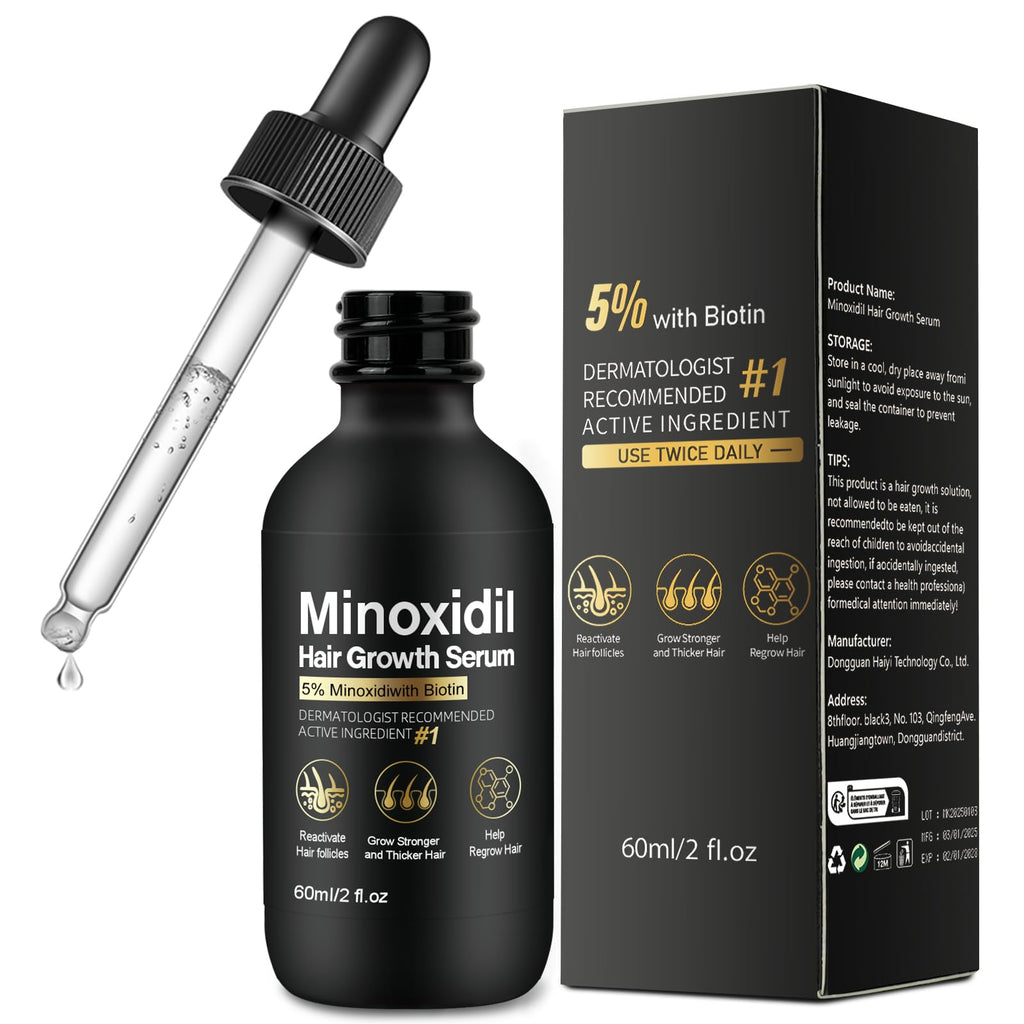 NETYIYUN 5% Minoxidil for Women and Men – Fuller, Thicker Hair (2 oz)