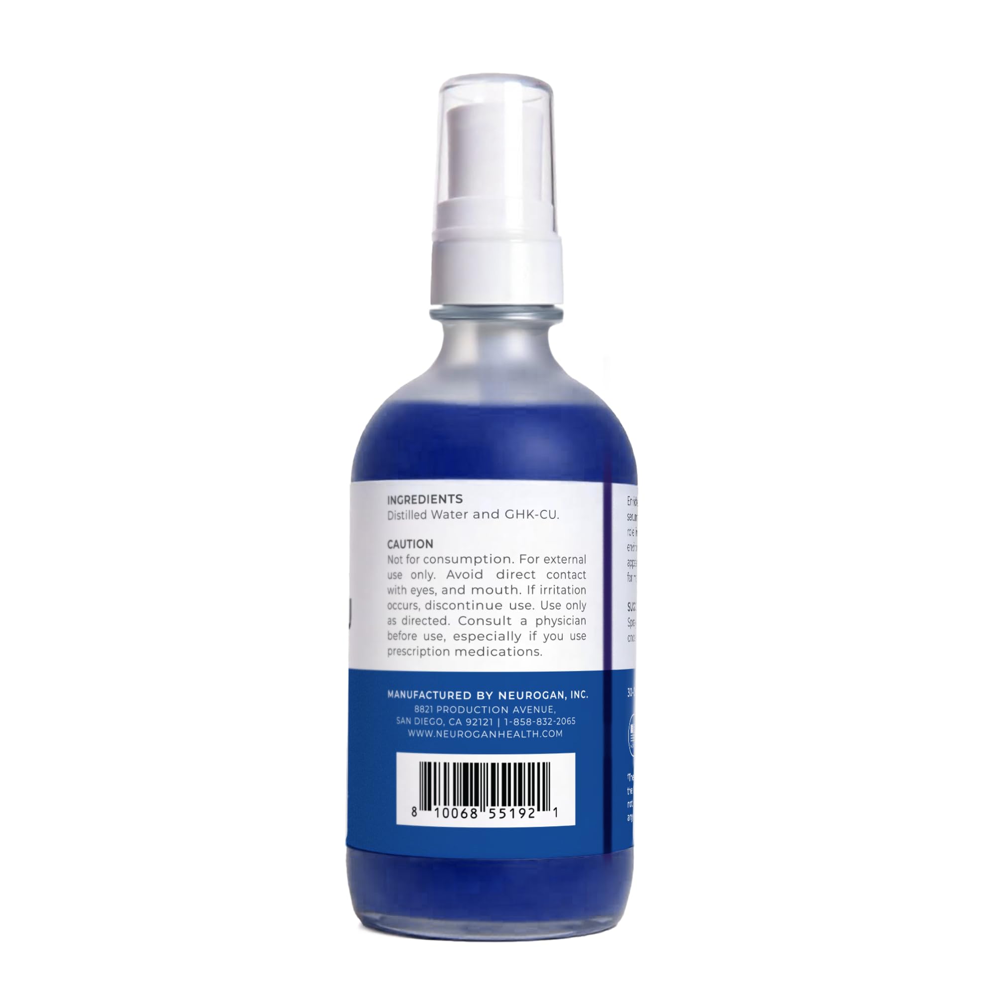 Neurogan GHK-Cu Copper Peptide Hair & Scalp Serum – 2400mg, 4% Copper, Water-Based, Made in USA