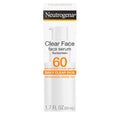Neutrogena Clear Face Serum Sunscreen SPF 60 – Fragrance-Free, Non-Comedogenic, Water-Resistant 1.7 oz