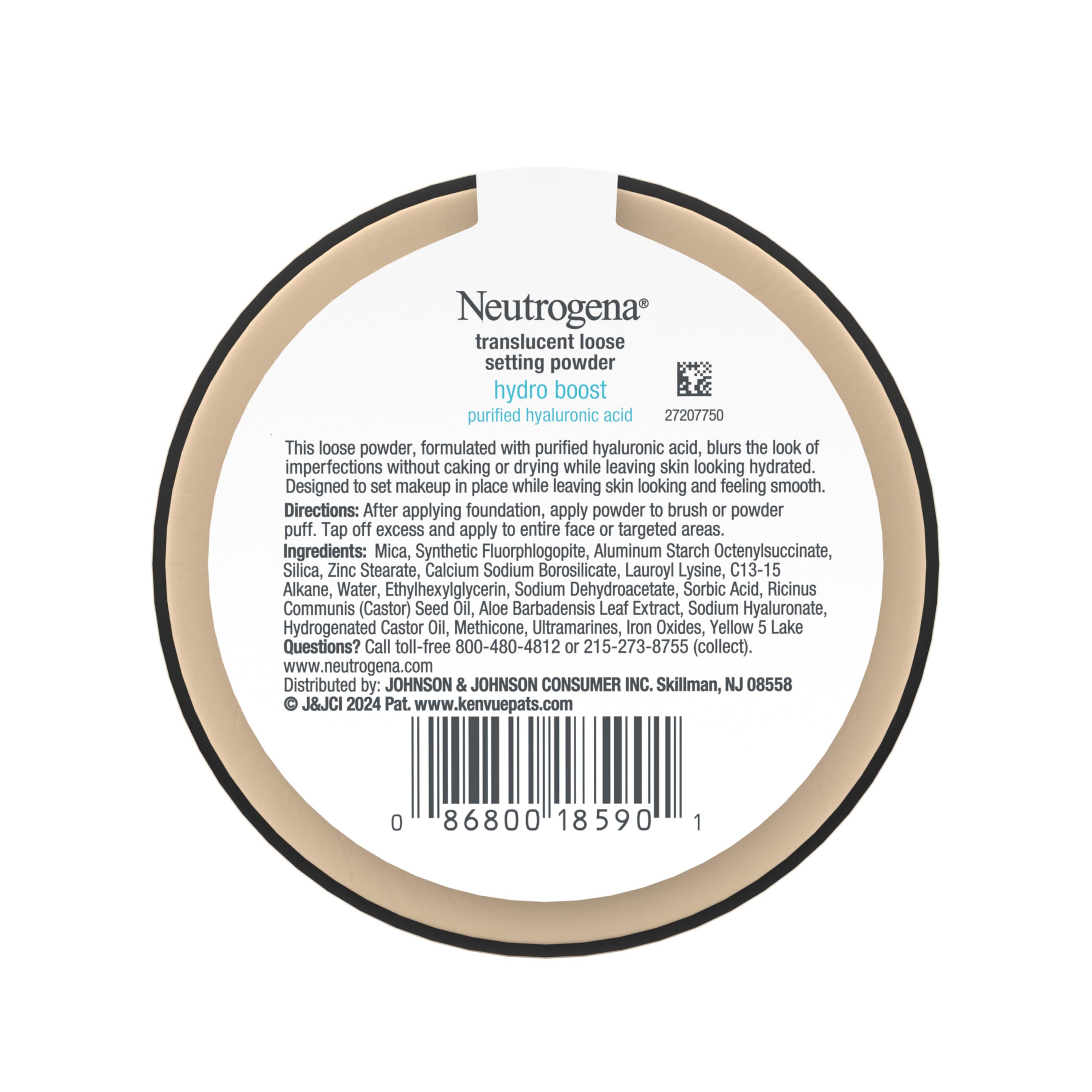 Neutrogena Hydro Boost Translucent Loose Setting Powder with Purified Hyaluronic Acid | Blur Imperfections & Set Makeup