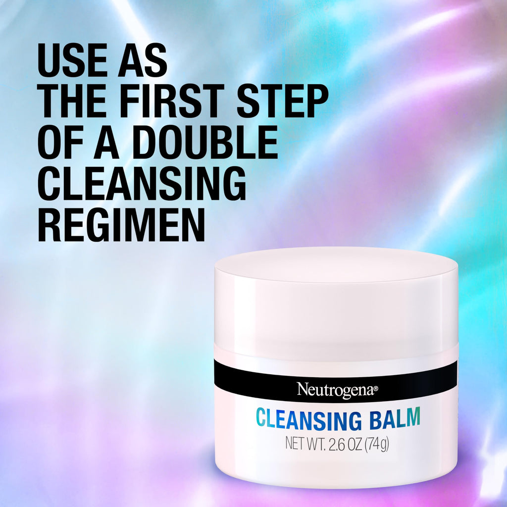 Neutrogena Makeup Melting Cleansing Balm — Fragrance-Free, 2.6 oz | Melt Dirt, Oil, and Waterproof Makeup