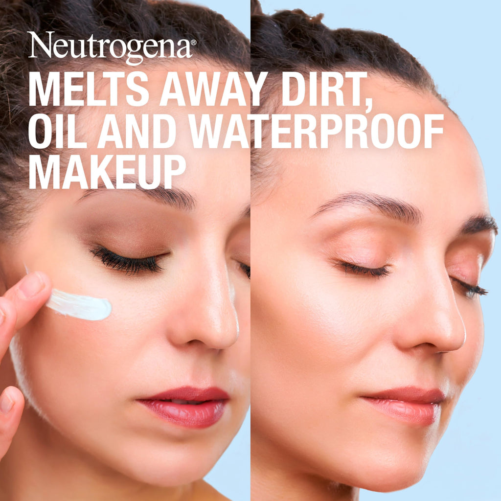Neutrogena Makeup Melting Cleansing Balm — Fragrance-Free, 2.6 oz | Melt Dirt, Oil, and Waterproof Makeup