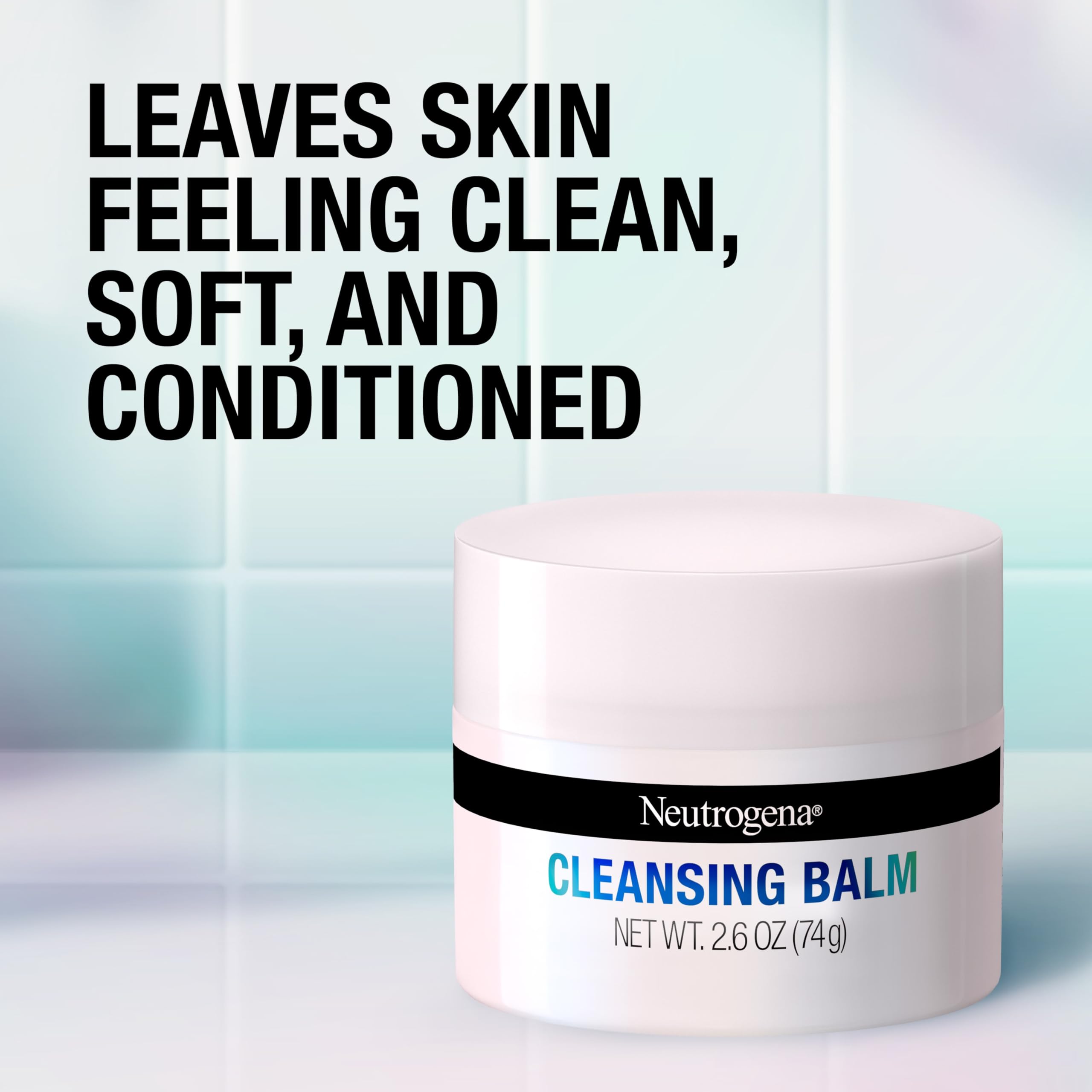 Neutrogena Makeup Melting Cleansing Balm — Fragrance-Free, 2.6 oz | Melt Dirt, Oil, and Waterproof Makeup