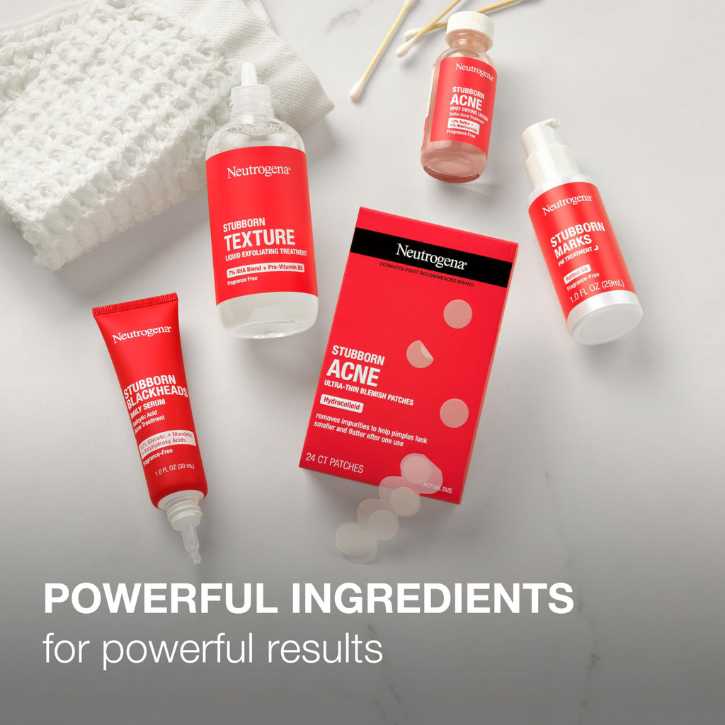 Neutrogena Stubborn Texture Resurfacing Serum – 10% Niacinamide & 4% Neoglucosamine, Fragrance-Free, 1 oz