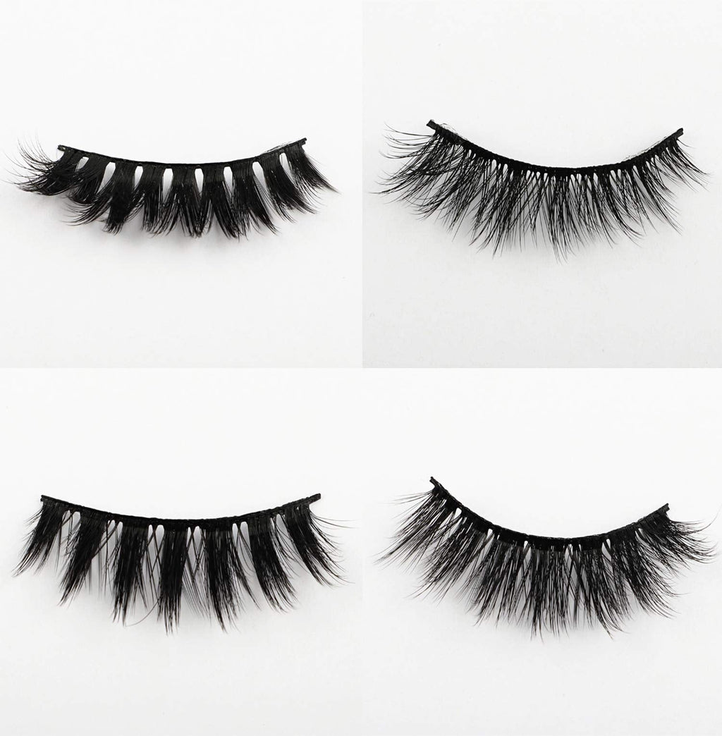 Newcally Faux Mink Lashes Pack – 20 Pairs Dramatic Long Wispy False Eyelashes Wholesale
