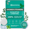NEWFEIFAN Shower Steamers Aromatherapy 15-Pack – Eucalyptus & Menthol Gift Set
