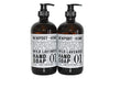 Newport Home Hand Soap Co – Wild Lavender, 2 Glass Bottles (16 fl oz Each)