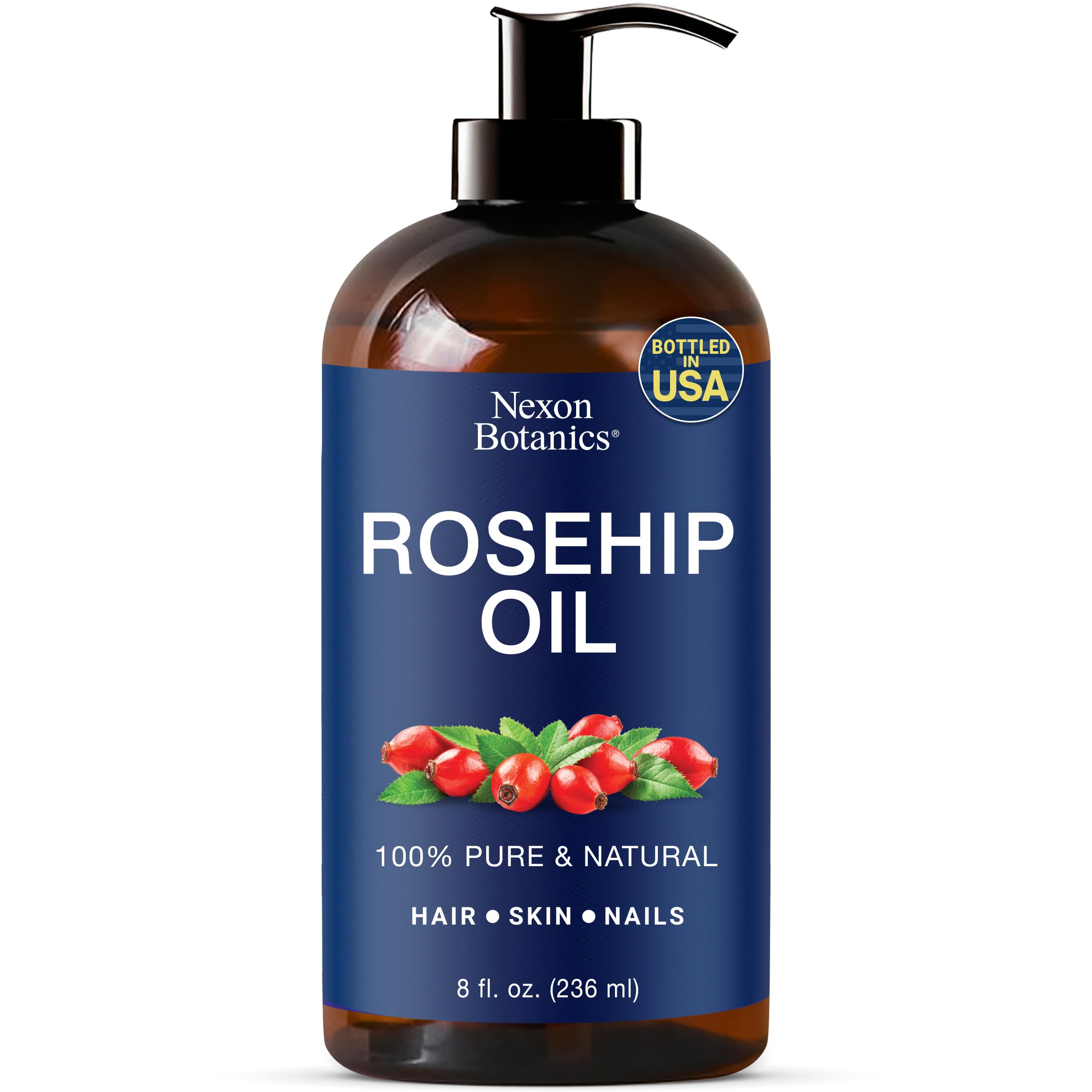 Nexon Botanics Rosehip Oil for Face 8 fl oz – Gua Sha, Massage & Skin Care