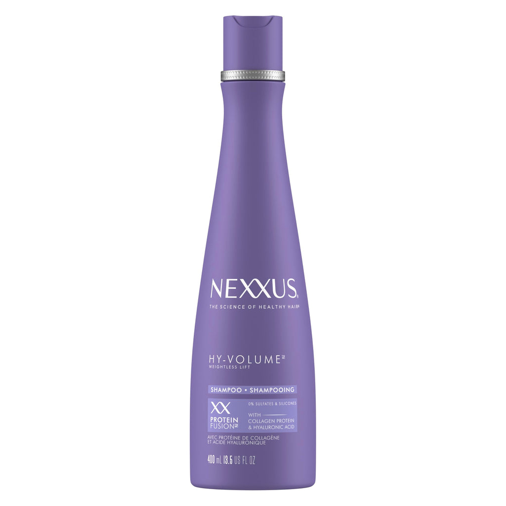 Nexxus HY-VOLUME Weightless Lift Shampoo – 48H Volume, Collagen & Hyaluronic Acid, 13.5 fl oz