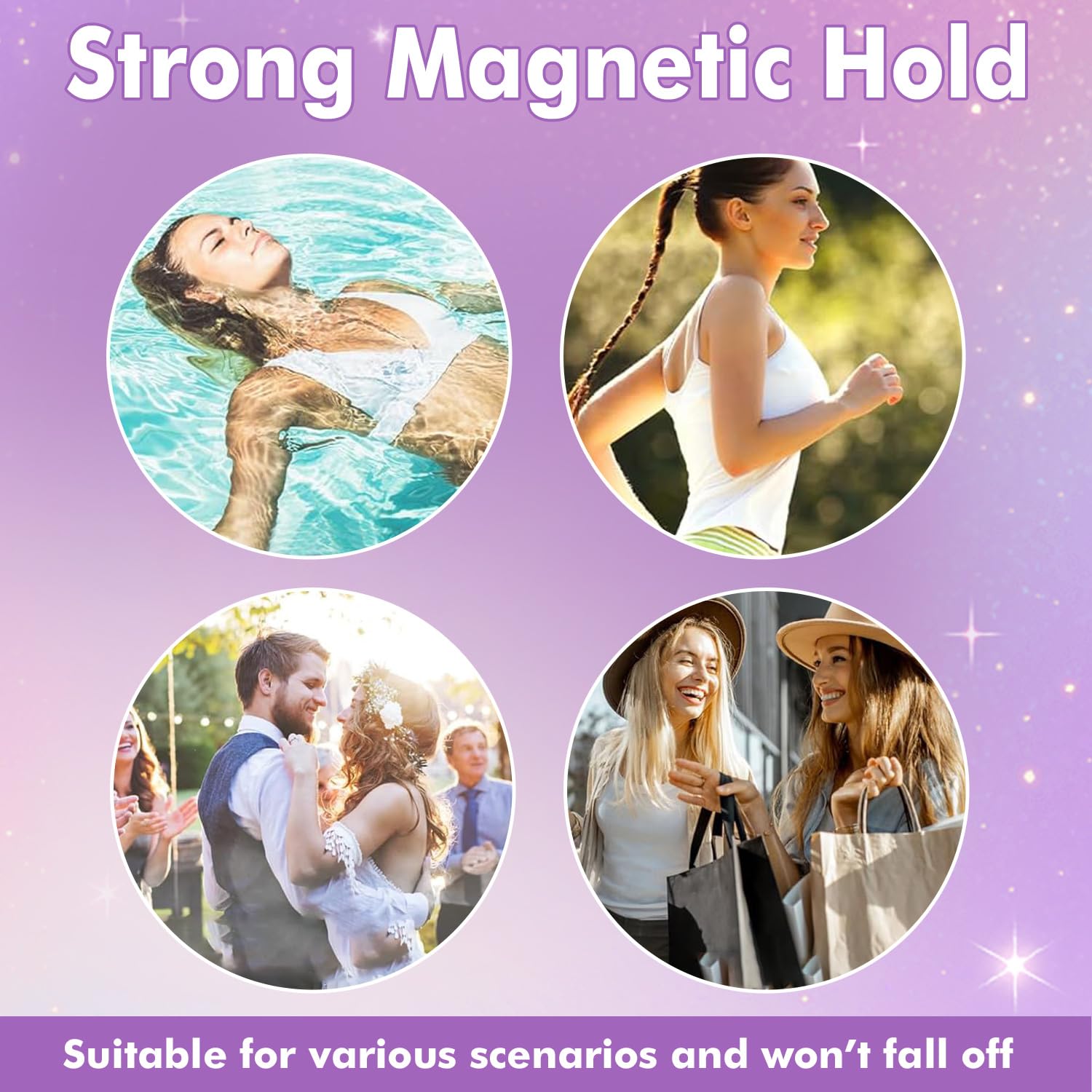 NGWDBA Hunnyfit Magnetic Lashes – Reusable, Glue-Free Lashes with Applicator