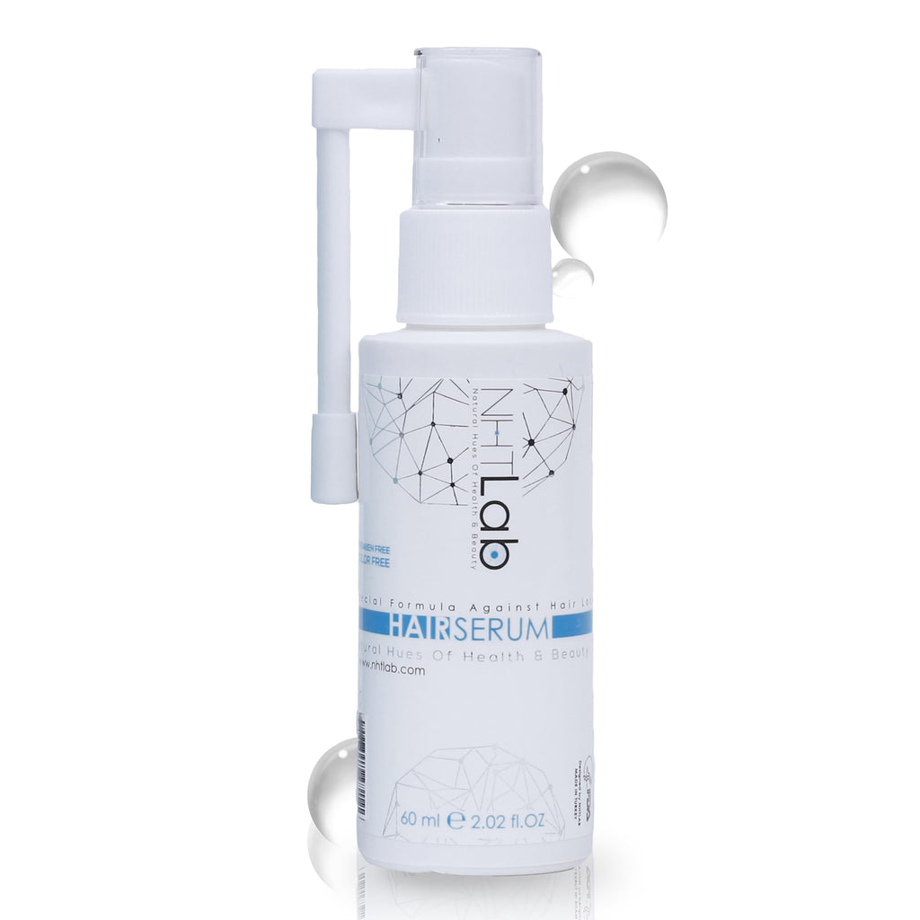 NHTLab Hair Growth Serum for Men & Women - Caffeine & Biotin for Strong Roots (60ml)
