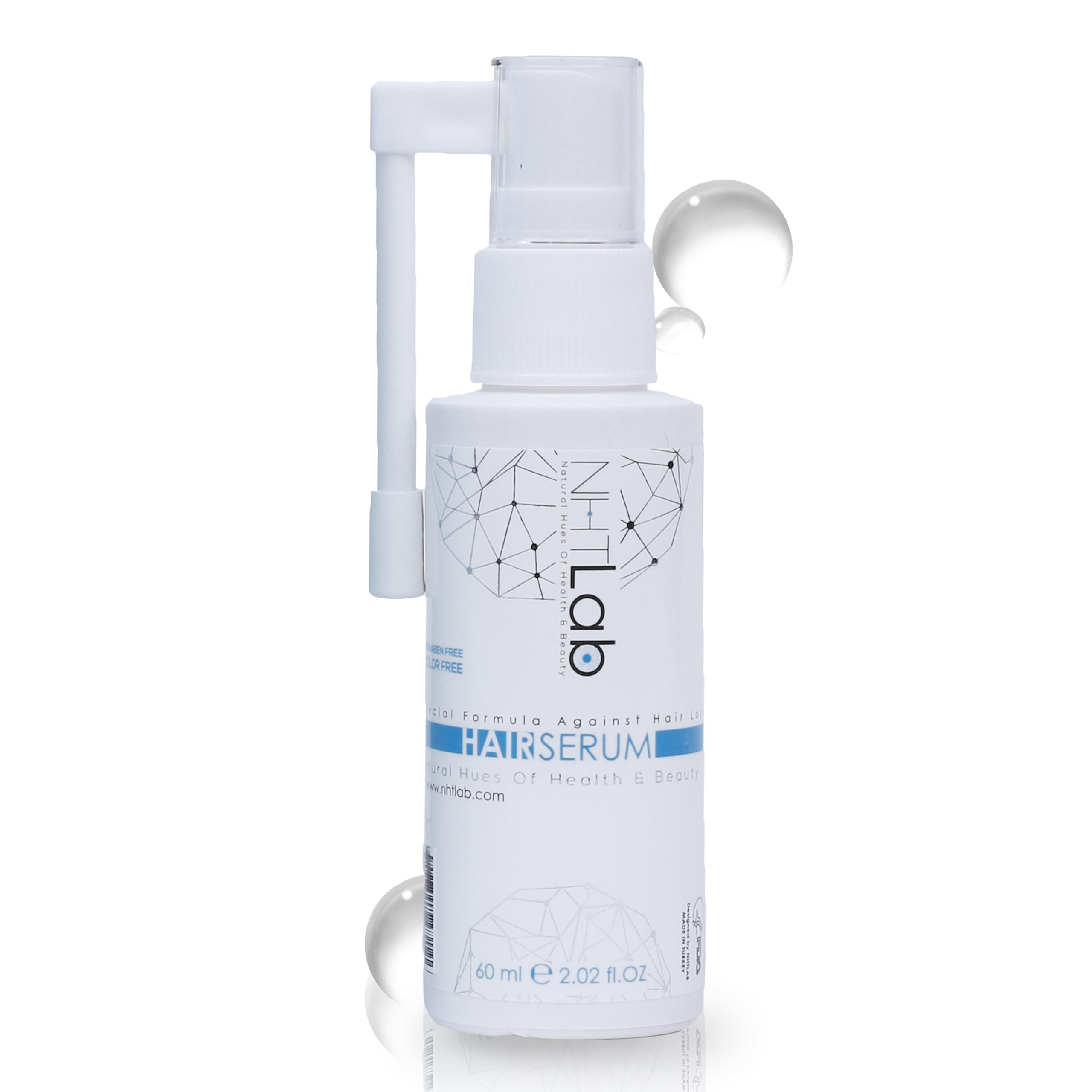 NHTLab Hair Growth Serum for Men & Women - Caffeine & Biotin for Strong Roots (60ml)