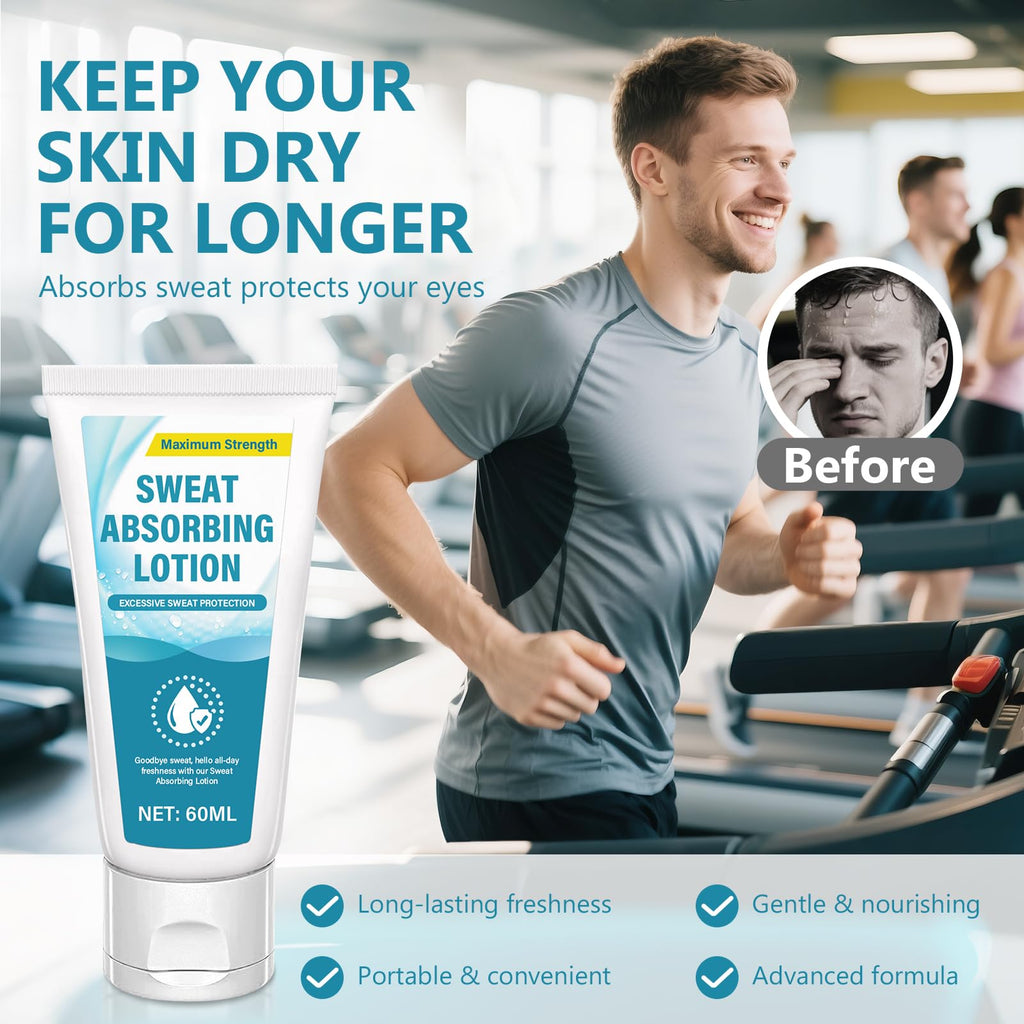 NHZ Antiperspirant Sweat-Absorbing Lotion – Fast-Absorbing, Quick-Dry (2.03 fl oz)