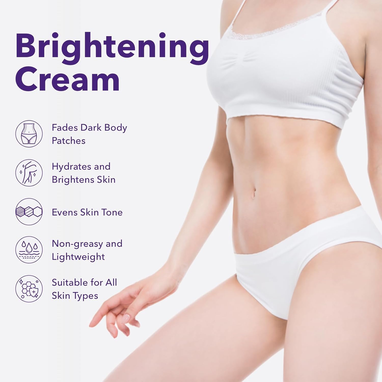 NiceGo Dark Spot Remover Cream with Vitamin C – Body Brightening & Hydration (1.7 fl oz)