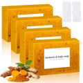 Nicgou Lemon Turmeric Kojic Soap – Handmade Face & Body Bar (4pcs)