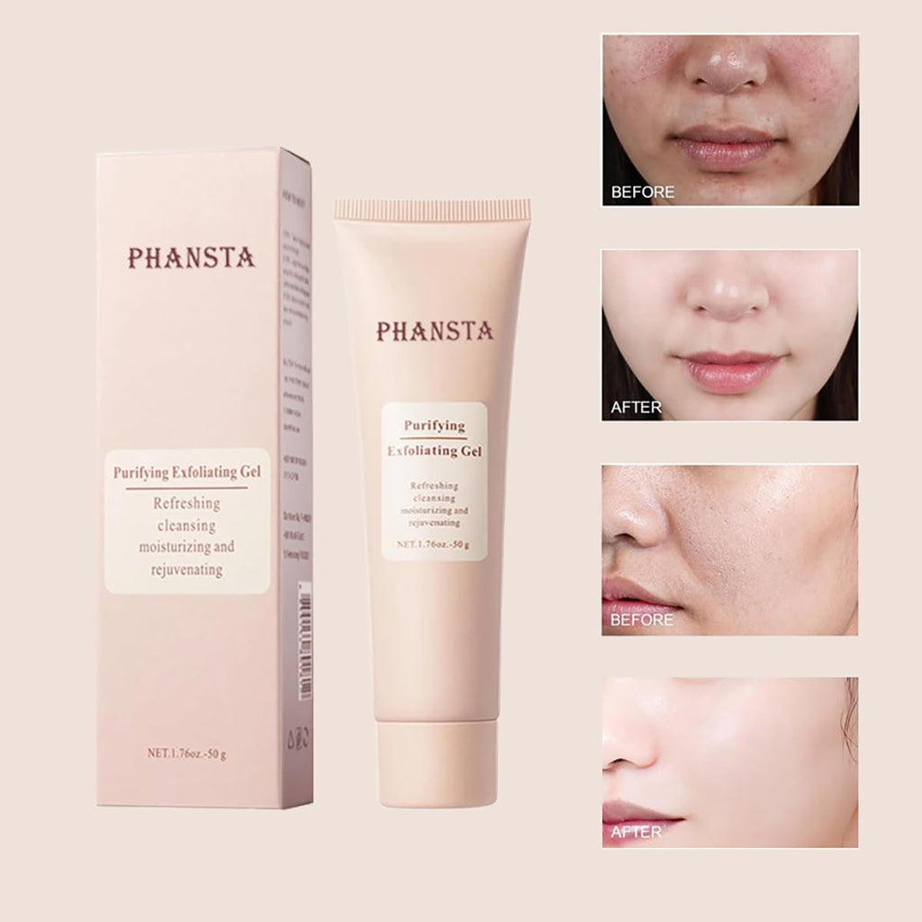 Nichalous Purifying Exfoliating Gel – 2-Pack 50g Gentle Enzymatic Facial Exfoliator