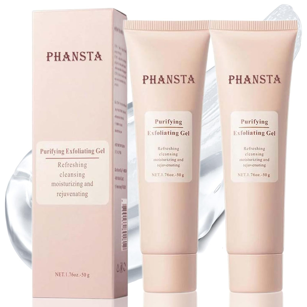 Nichalous Purifying Exfoliating Gel – 2-Pack 50g Gentle Enzymatic Facial Exfoliator