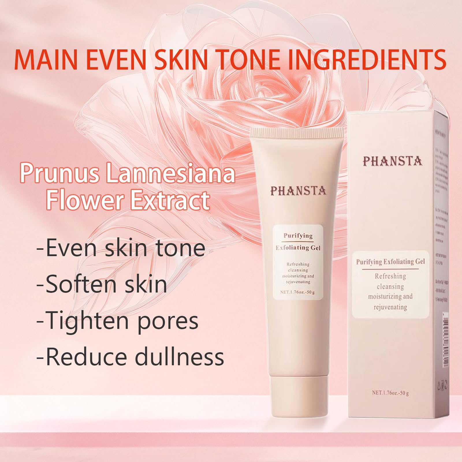 Nichalous Purifying Exfoliating Gel – 2-Pack 50g Gentle Enzymatic Facial Exfoliator