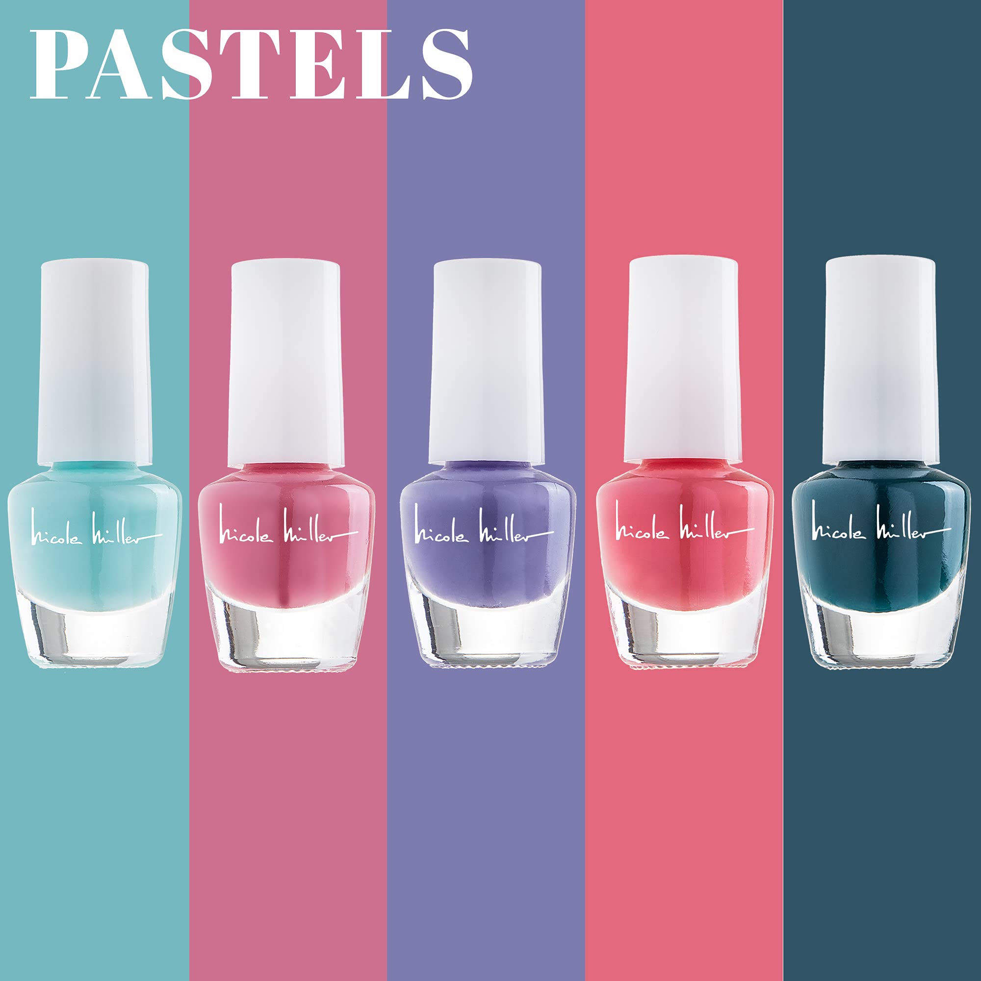 Nicole Miller New York Mini Nail Polish Set — 30 Glossy Shades, 4.5 ml Each