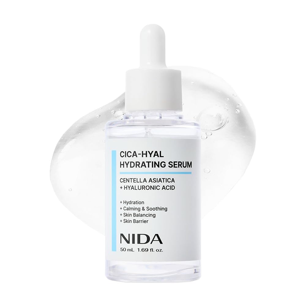 NIDA Centella Hydrating Serum | Centella Asiatica & Hyaluronic Acid for Hydration, Calming Skin & Barrier Support | 50 ml