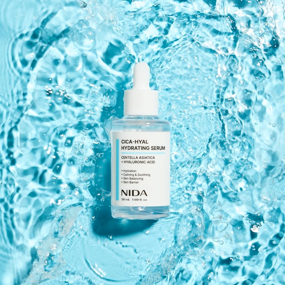 NIDA Centella Hydrating Serum | Centella Asiatica & Hyaluronic Acid for Hydration, Calming Skin & Barrier Support | 50 ml