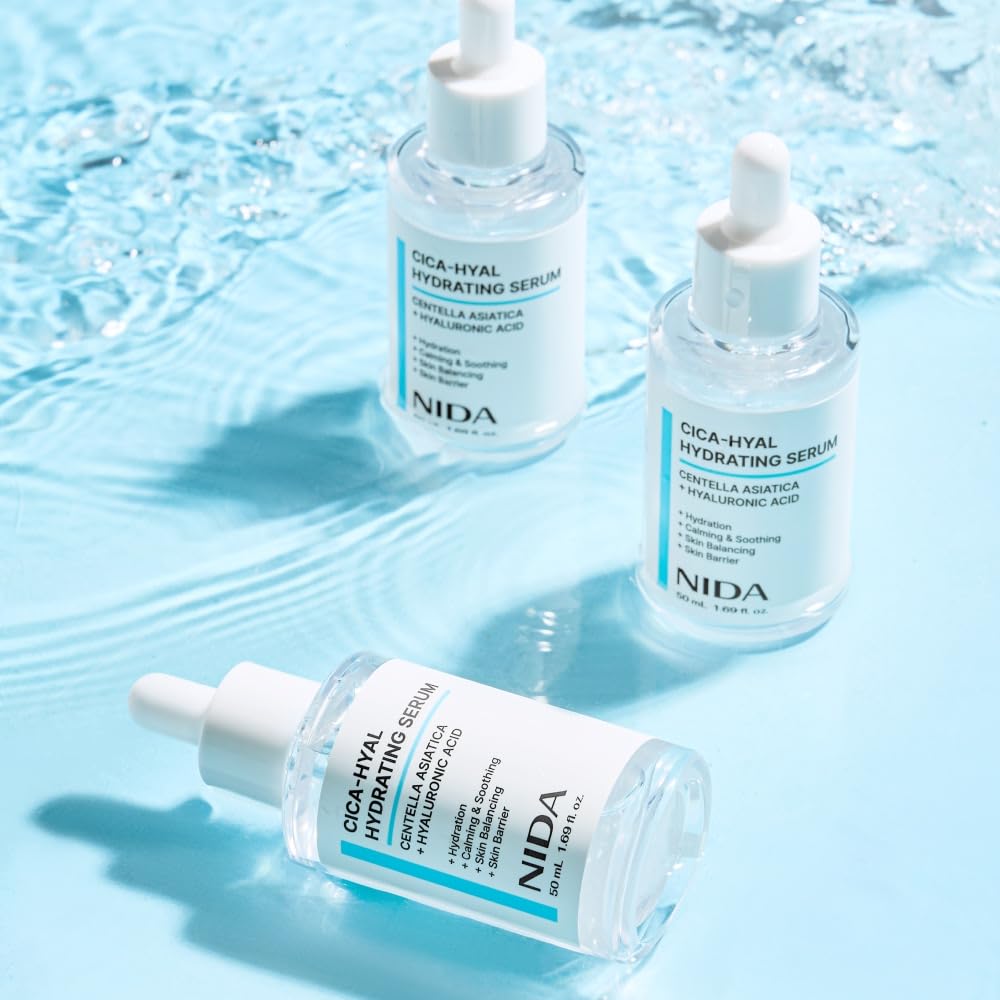 NIDA Centella Hydrating Serum | Centella Asiatica & Hyaluronic Acid for Hydration, Calming Skin & Barrier Support | 50 ml