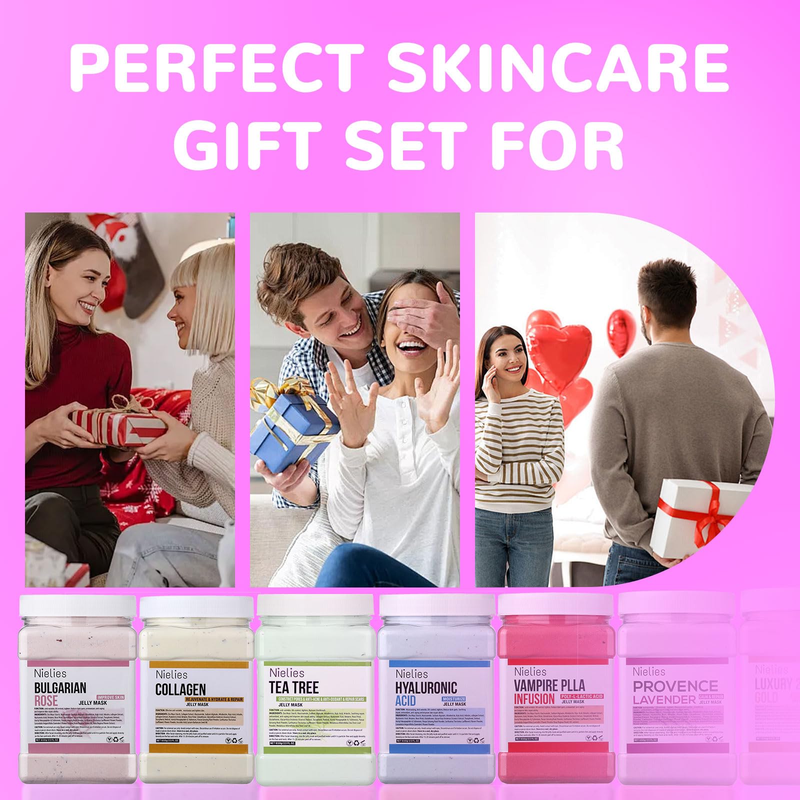 Nielies Chamomile Vajacial Peel-Off Jelly Mask Set – Instant Hydration