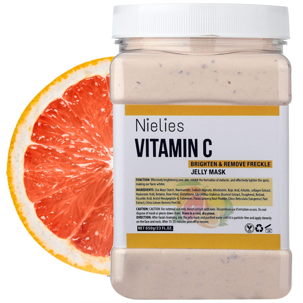 Nielies Jelly Mask for Facial – Hydrating Vegan Peel-Off Mask with Vitamin C