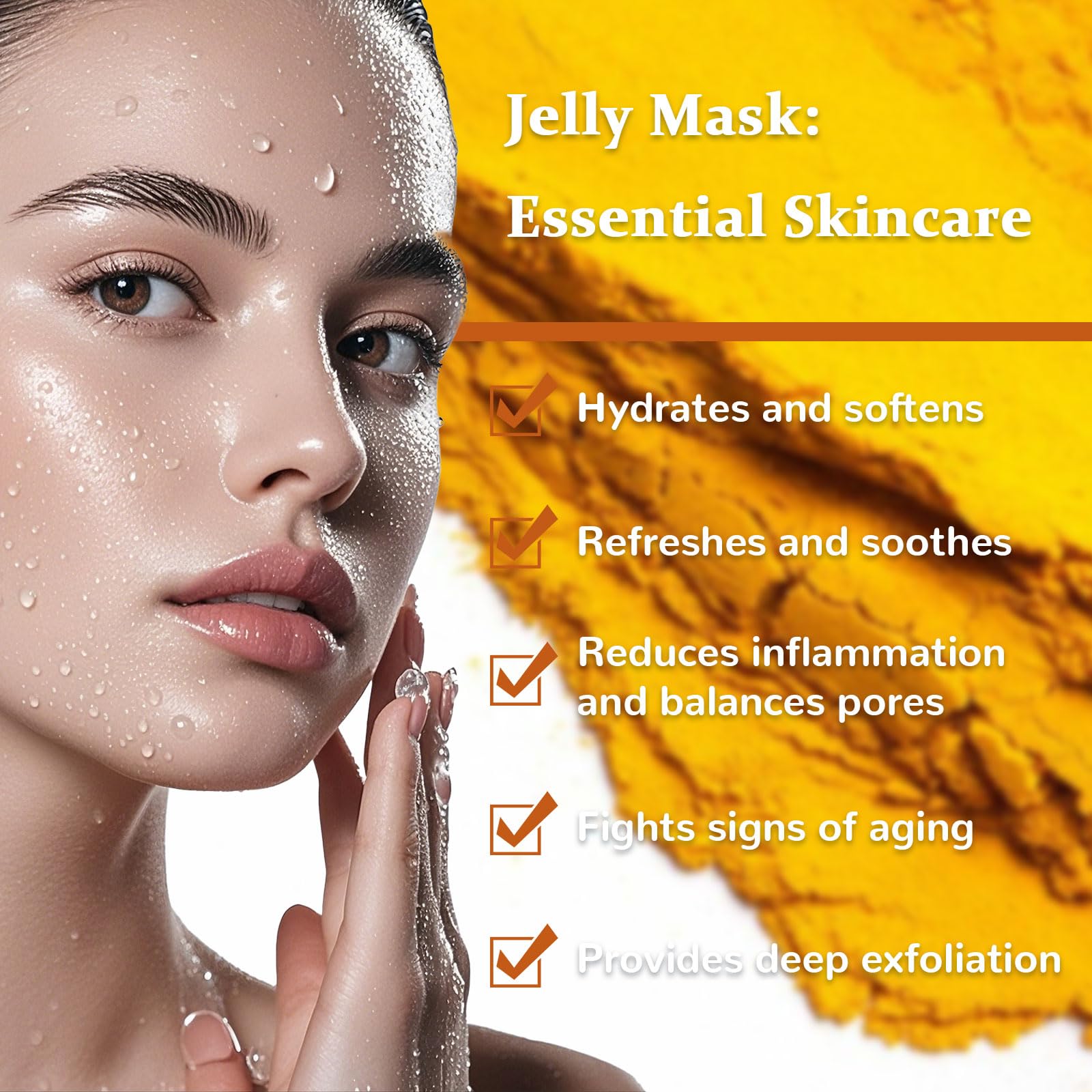 Nielies Jelly Mask for Facials – Instant Hydration & Vegan Peel Off Face Mask