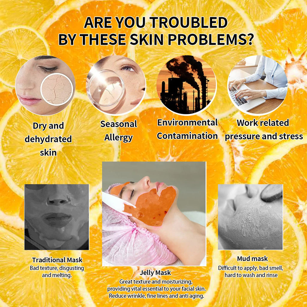 Nielies Jelly Mask for Facial – Hydrating Vegan Peel-Off Mask with Vitamin C